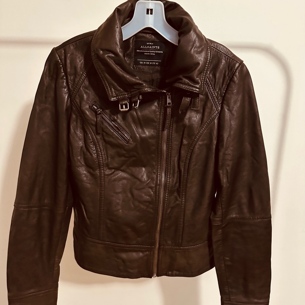 All Saints Belvedere Leather Jacket